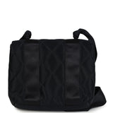 Chanel Vintage Mini Bow Shoulder Bag Black Satin Gold Hardware