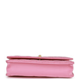 Chanel Wallet on Chain WOC Top Handle Pink Lambskin Gold Hardware