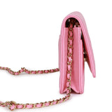 Chanel Wallet On Chain WOC Pink Lambskin Gold Hardware