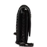 Chanel Reissue Wallet On Chain WOC So Black Aged Calfskin Black Hardware