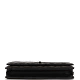 Chanel Reissue Wallet On Chain WOC So Black Aged Calfskin Black Hardware