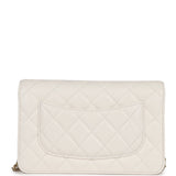 Chanel Wallet on Chain WOC White Caviar Gold Hardware