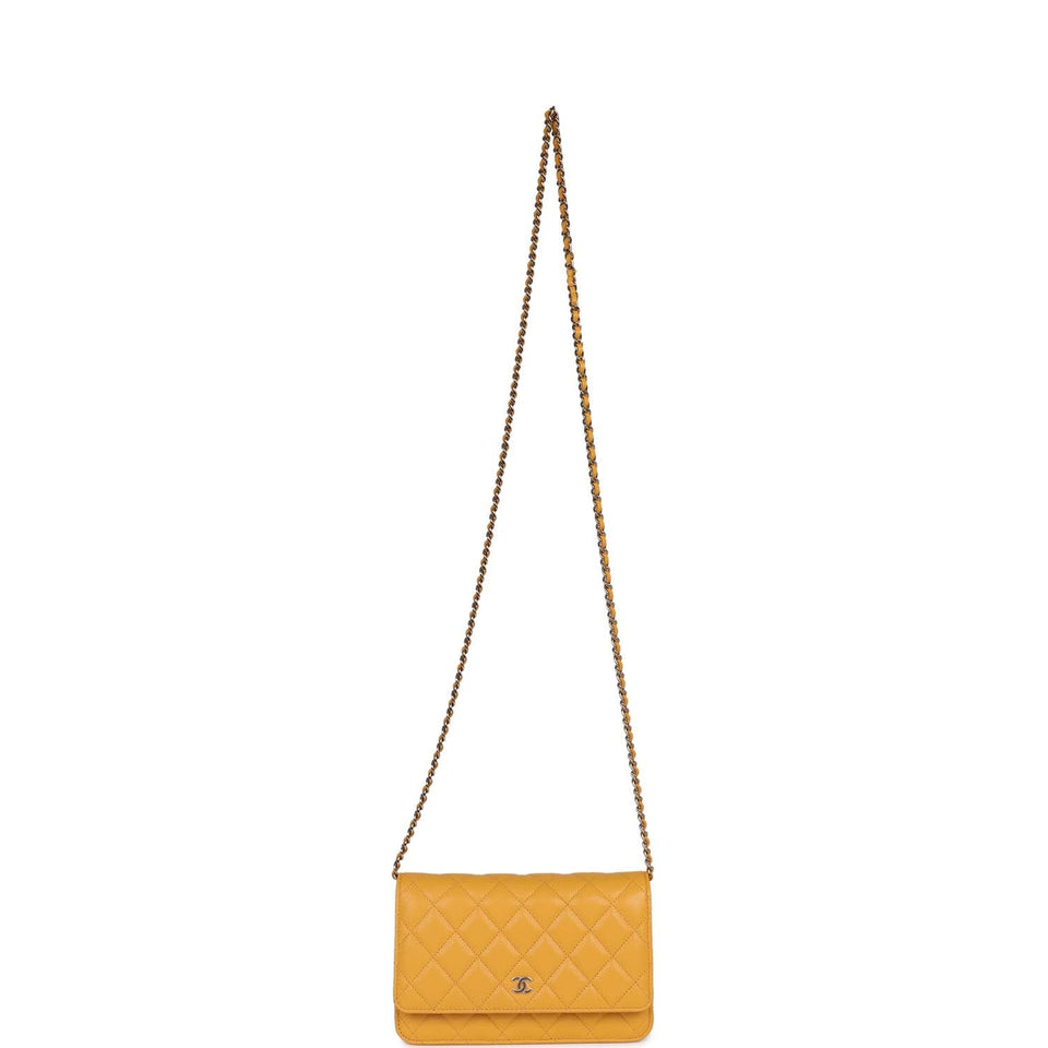 Chanel Wallet On Chain Yellow Caviar Gold Hardware
