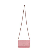 Chanel Wallet On Chain WOC Pink Iridescent Caviar Gold Hardware