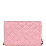 Chanel Wallet On Chain WOC Pink Caviar Gold Hardware