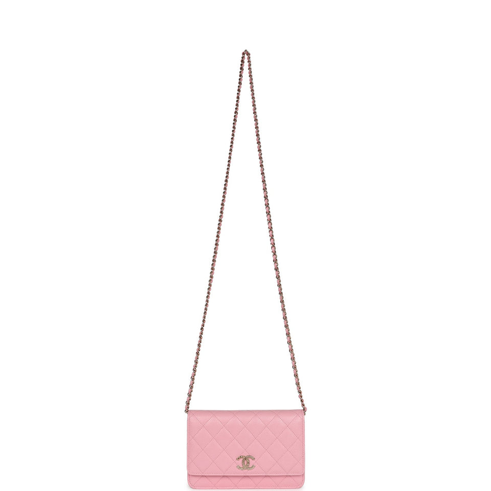Chanel Wallet On Chain WOC Pink Caviar Gold Hardware