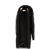 Chanel Wallet On Chain WOC Black Caviar Gold Hardware
