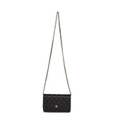 Chanel Wallet On Chain WOC Black Caviar Gold Hardware