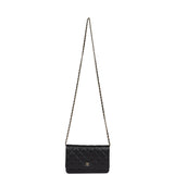 Chanel Wallet On Chain WOC Black Caviar Gold Hardware