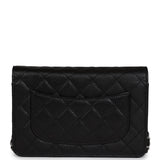 Chanel Wallet On Chain WOC Black Caviar Silver Hardware