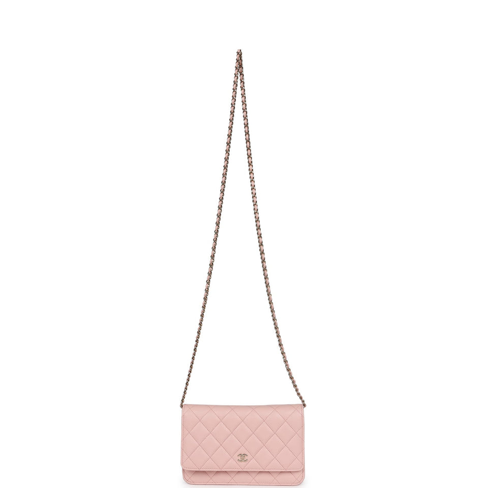 Chanel Wallet On Chain WOC Light Pink Caviar Light Gold Hardware