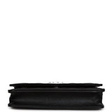 Chanel Wallet On Chain WOC Black Caviar White and Silver Hardware