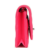 Chanel Wallet on Chain WOC Hot Pink Lambskin Ombre Mixed Metal Hardware