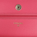 Chanel Wallet on Chain WOC Hot Pink Caviar Gold Metal Hardware