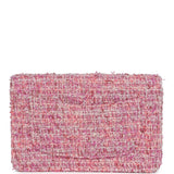 Chanel Wallet On Chain WOC Pink Multicolored Tweed Gold Hardware
