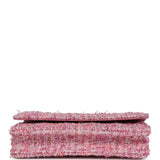 Chanel Wallet On Chain WOC Pink Multicolored Tweed Gold Hardware