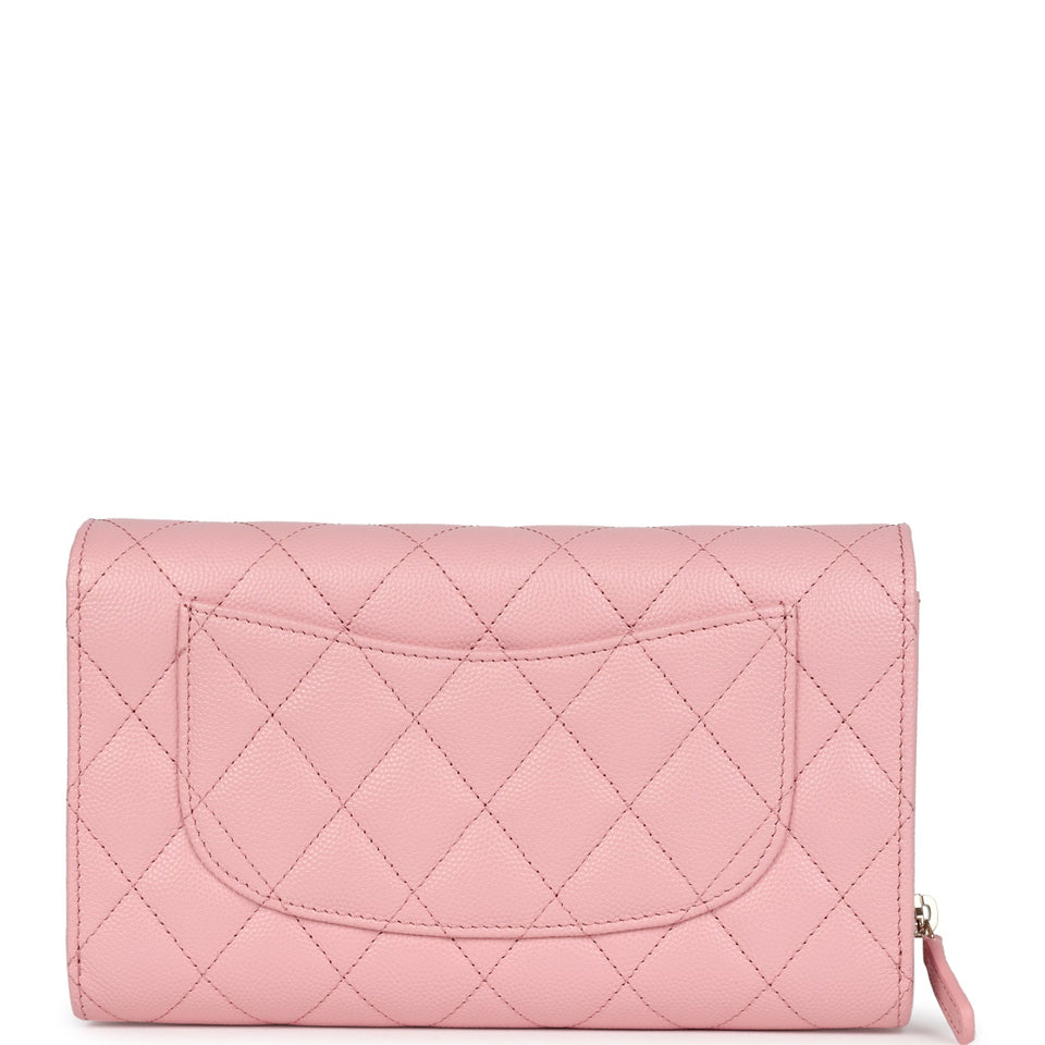 Chanel Wallet On Chain WOC Pink Caviar Light Gold Hardware