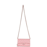 Chanel Wallet On Chain WOC Pink Caviar Light Gold Hardware