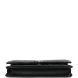 Chanel Wallet On Chain WOC Black Shiny Caviar Light Gold Hardware