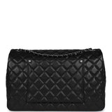 Chanel XXL Flap Bag Black Shiny Caviar Light Gold Hardware