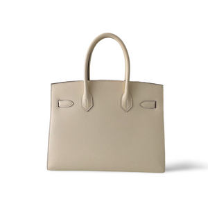 Hermes Birkin Bag 30cm Sellier in Nata Epsom Leather gold Hardware