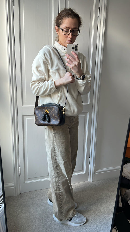 Louis Vuitton Saintonge Black and Monogram