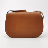 Gucci Bamboo 1947 Camel Leather Medium Crossbody Bag