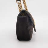 Gucci Marmont Mini Black Velvet Camera Bag