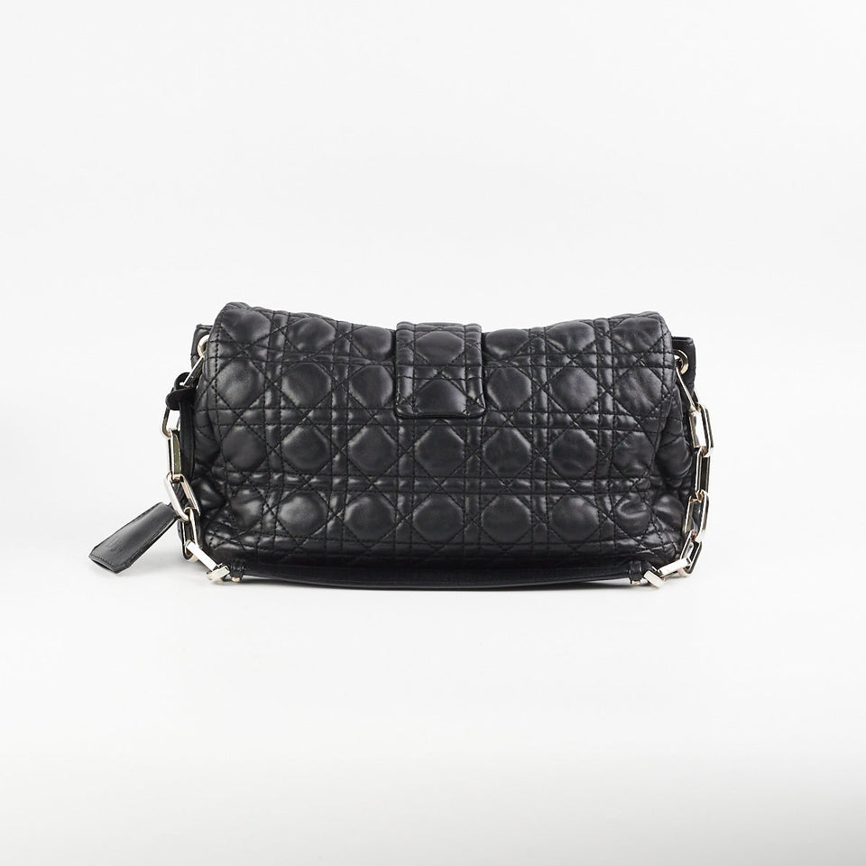 Dior Cannage Lock Bag Black