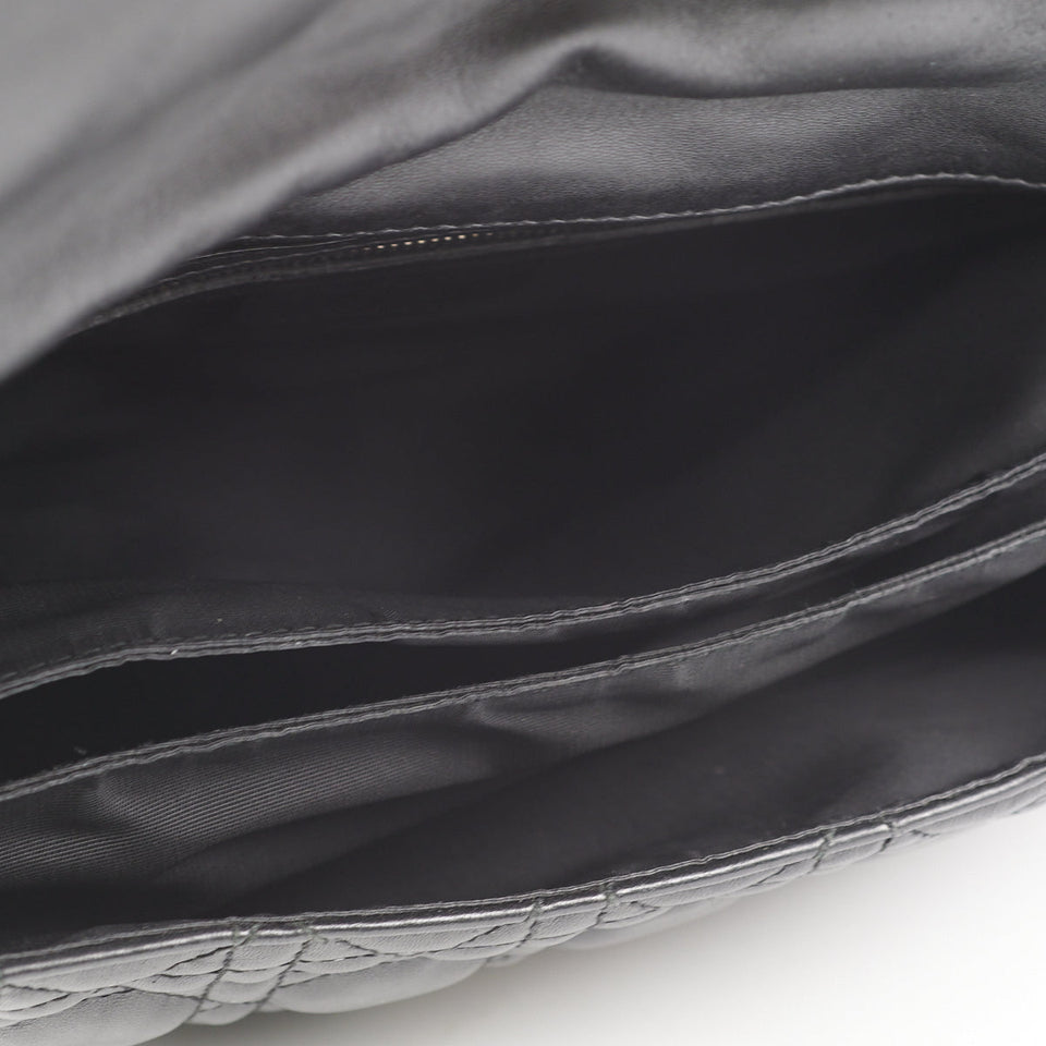 Dior Cannage Lock Bag Black