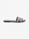 Christian Dior DWAY Slides Navy / Beige  Canvas EU 39 UK 6
