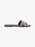 Christian Dior DWAY Slides Navy / Beige  Canvas EU 39 UK 6