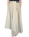 Dior Beige Pleated Cargo Maxi Wrap Skirt - 8