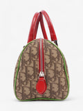 Christian Dior Boston Diorissimo Canvas Bag Monogram / Red Coated Canvas