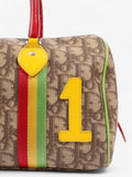 Christian Dior Boston Diorissimo Canvas Bag Monogram / Red Coated Canvas