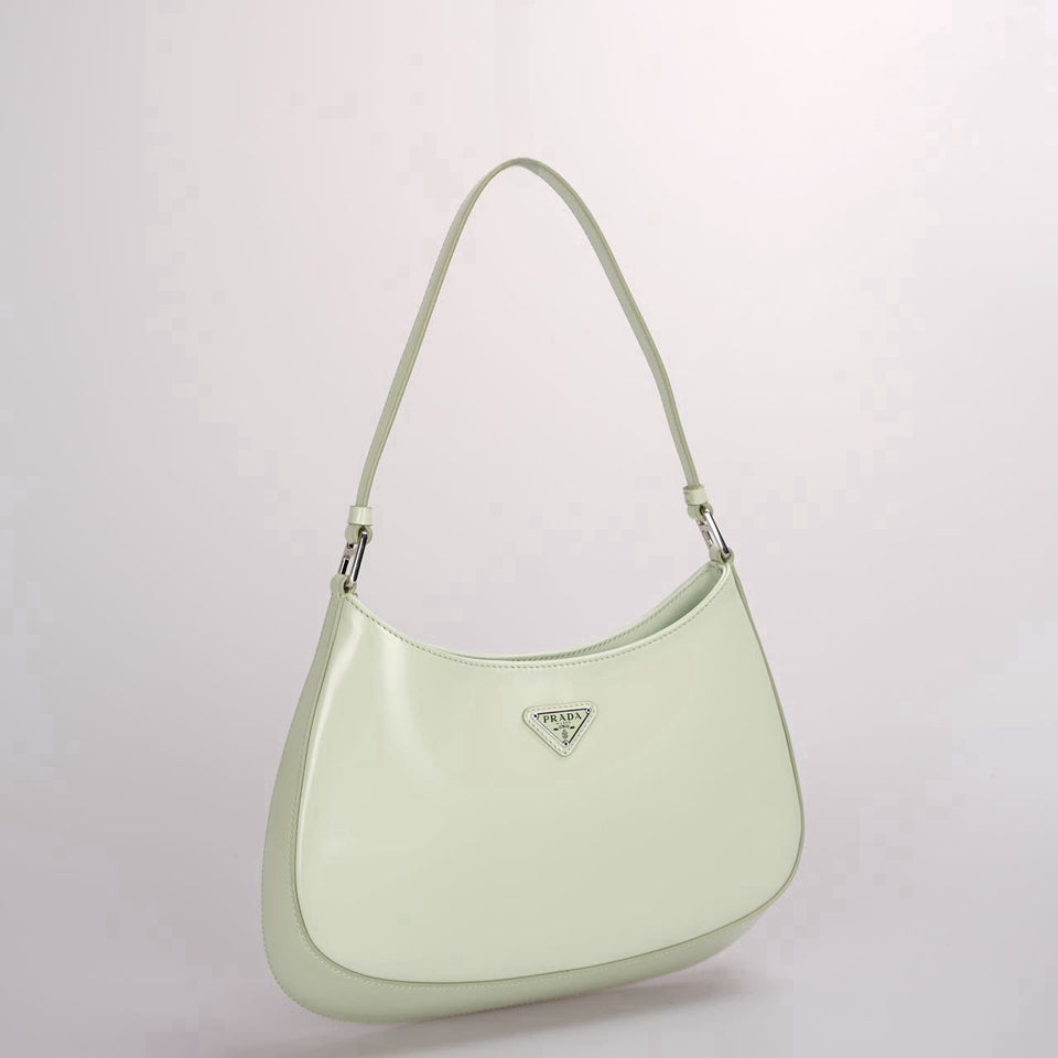 Prada Cleo Mint Green Smooth Leather Shoulder Bag