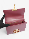 Christian Dior 30 Montaigne Dark Pink Calfskin Leather