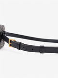 Christian Dior Trotter Belt Bag Blue Oblique Canvas Mini