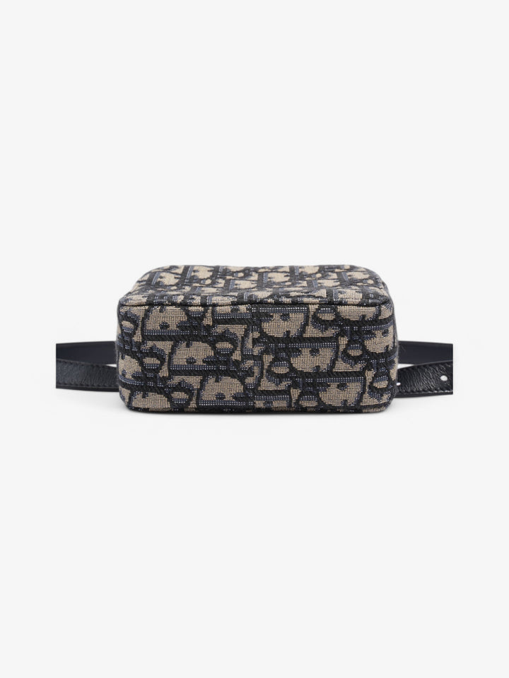 Christian Dior Trotter Belt Bag Blue Oblique Canvas Mini
