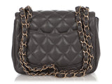 Chanel Mini Dark Gray Lambskin Classic