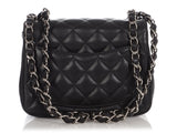 Chanel Mini Black Quilted Lambskin Square Classic