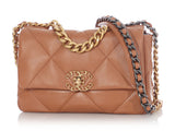 Chanel Small Caramel Quilted Leather 19 Flap