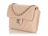 Chanel Light Beige Quilted Lambskin Crossbody Flap