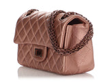 Chanel Mini Copper Pink Quilted Grained Calfskin Reissue