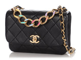 Chanel Small Black Quilted Lambskin Color Match Flap