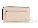 Chanel Large Tri-Color Part-Quilted Goatskin In & Out Zip Around Wallet