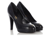 Chanel Black Leather Pumps