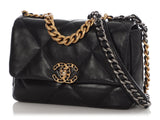 Chanel Small Black Quilted Lambskin 19 Flap
