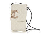 Chanel White Quilted Calfskin Cambon Ligne Crossbody