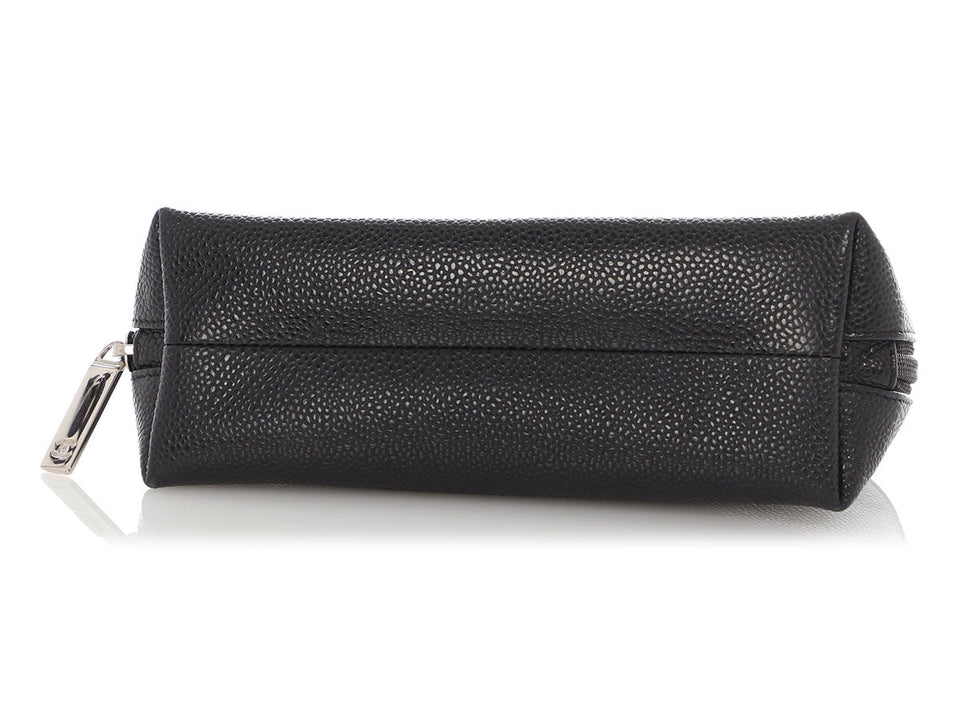 Chanel Small Black Caviar Makeup Case
